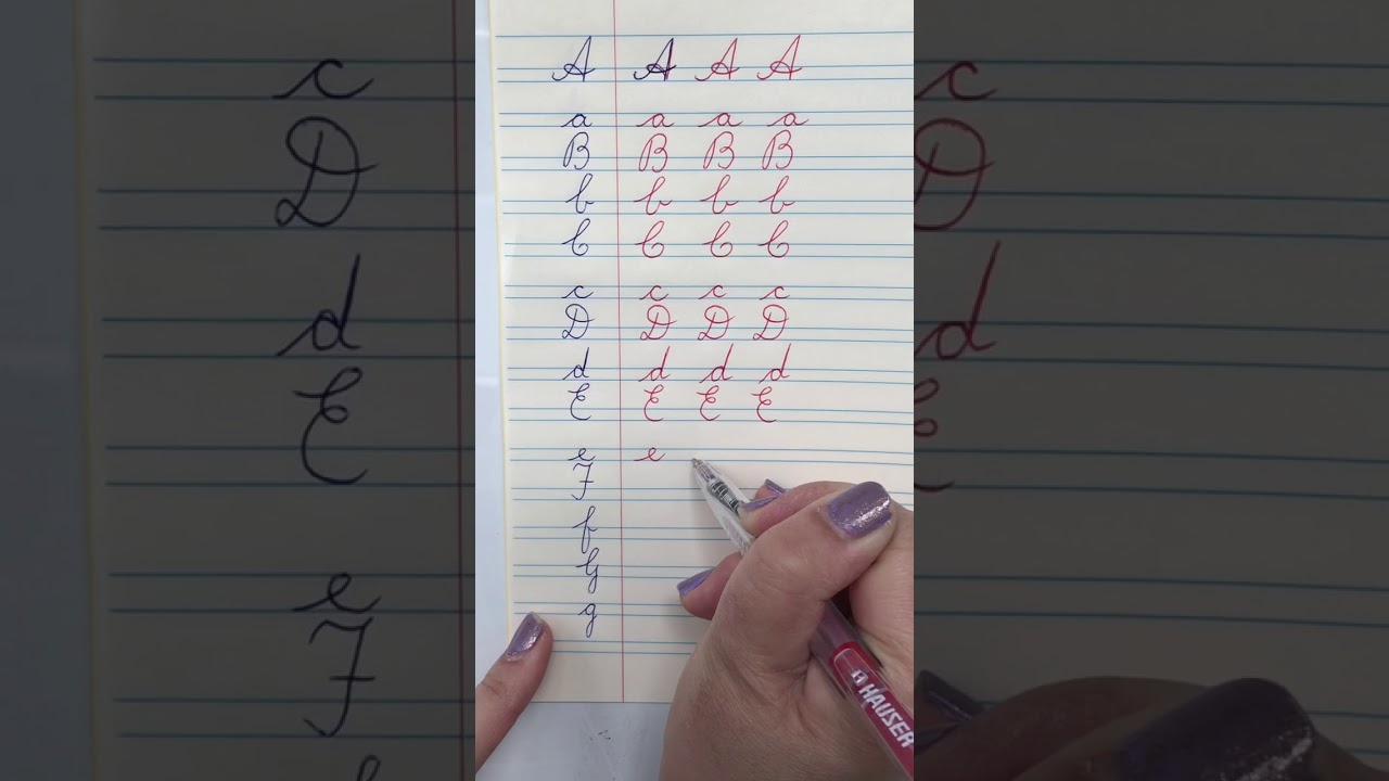 Cursive Writing Tutorial Youtube
