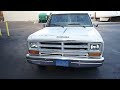 super clean 1986 dodge ram d100 custom slant six 4 speed 8 foot bed ep. 1