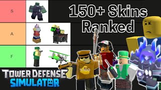 The TDS Skin Tierlist (150+ skins) | Tower Defense Simulator Part 1
