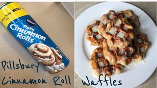 CINNAMON ROLL WAFFLES | EASY WAFFLES BREAKFAST | PILLSBURY