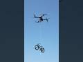 Massive delivery drone lifts a mountain bike 🪂 DJI FlyCart 30 🎬 @GDtoo