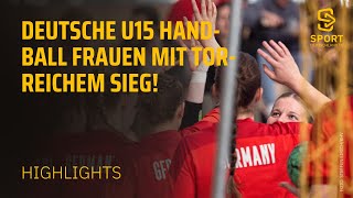 Deutschland - Schweiz | Highlights - U15 weiblich | SDTV Handball