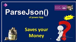 parse json in powerapps | save money using parse json function