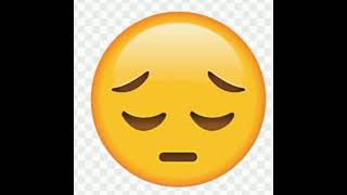 Sad face emoji || Sad emoji😥