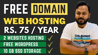 Free Domain Name and Cheap Web Hosting Rs.75 Per Year - Best WordPress Hosting