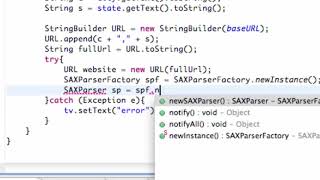 Android Developing Applications Tutorial 157 SAXParserFactory and XMLReader