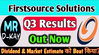 FSL Q3 results 2025, Firstsource Solutions Ltd results today | FSL Share News, FSL Share latest news