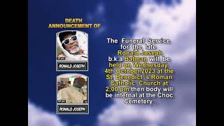 Ronald Albert Joseph short