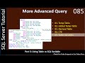 More Advanced SQL Queries | Table as Variable | SSMS TSQL Tutorial #85