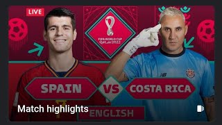 spain Goal 2022 | Spain vs Costa Rica | All Goals & Highlights | FIFA World Cup Qatar 2022 #fifa