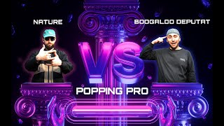 Nature vs Boogaloo Deputat 1/4 Popping Pro dance battle on Back to the future battle 2024