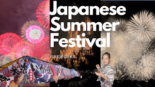 Japan Vlog#1 | Japanese Summer Festival| 日本の夏祭り🏮, fireworks 🎆, stands🌭