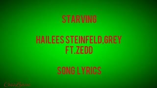Starving - Hailess Steinfeld, Grey Ft. Zedd                                              SongLyrics