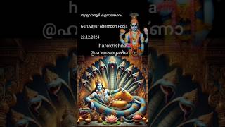 ഗുരുവായൂർ കളഭാലങ്കാരംGuruvayur Afternoon Pooja23.12.24#harekrishna #guruvayoorappan #guruvayur #song