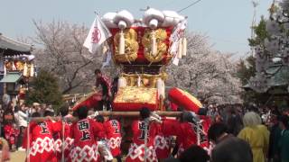 2012年　高屋地区　西上太鼓台　奉納さしあげ