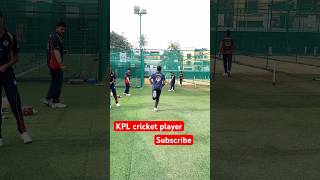 Karnataka Premier league🚀 cricket player, bowling practice, in KIOC ￼￼￼￼#kpl  #cricket