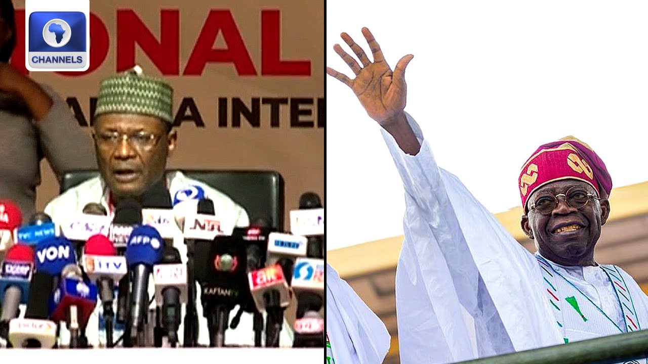 Moment Tinubu Was Declared President Elect Youtube