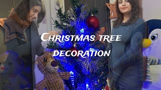 decorating my Christmas tree for a first time 🎄✨️