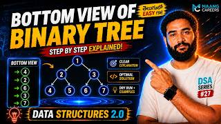 Bottom View of Binary Tree | Data Structures in Telugu | C++ Java Python 🔥