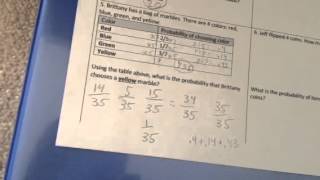 Probability test correction guide #4-6