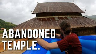 (PART ONE) EXPLORING ABANDONED BUDDHIST TEMPLE (FLOODED) LAOS 🇱🇦 2021