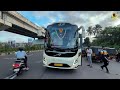 most luxurious journey from bangalore to kochi in a volvo 9600s multi axle sleeper 4k