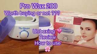 Pro Wax 200 Heater Review | How to use wax beans at home | How to use wax heater |