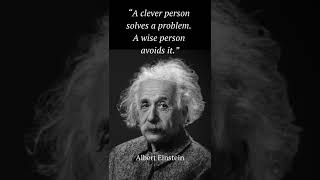 clever VS wise #Shorts #Einstein #Quotes