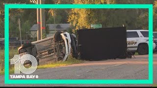 1 dead, 1 injured in car crash with reported shooting, Hillsborough deputies say