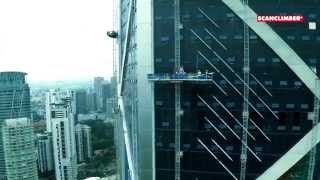 Scanclimber Multiplatform System on the 275 meters high IB Tower in Kuala Lumpur, Malaysia