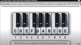 Ode to Joy on Virtual Piano