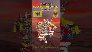 Map of Holy Roman Empire in 1444 #romanempire #germany #deutschland #geography #europe #world