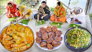 3.5 kg কাতলা মাছ কেটে দই কাতলা রান্না করলাম সাথে মাছের তেলের বড়া আর পিঁয়াজ কলির ভর্তা ||fish curry