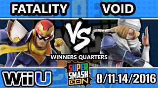 SSC 2016 SSB4 - CLG | VoiD (Sheik) Vs. TA | Fatality (Mario, Falcon) - Smash 4 - Smash Wii U