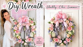 Diy Romantic Shabby Chic Summer Wreath Tutorial