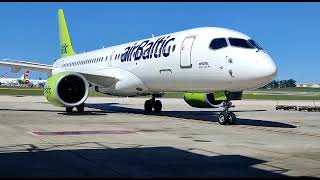 Airbus A220-300 airBaltic at Lisbon Airport 27/03/2023