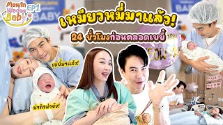 เหมียวหมี่มาแล้ว! 24 ชั่วโมงก่อนคลอดเบบี๋ที่น่ารัก | MawinWadeeBaby EP.1