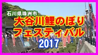 【散策物語】大谷川鯉のぼりフェスティバル 2017　～石川県珠洲市大谷町～