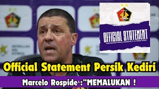 Kabar Terbaru Persik Kediri | Tudingan Match Fixing Sampai Official Statement Persik Kediri