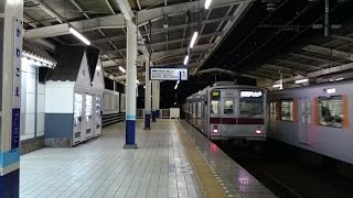 東武東上線川越駅を出発する上り各駅停車9000系