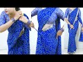 How to drape saree perfectly for beginners | New chiffon saree draping perfectly step by step | Sari