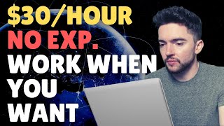 EASY $30/Hour Work At Home Jobs Worldwide | Set Your Own Hours | No Experience Needed 2023