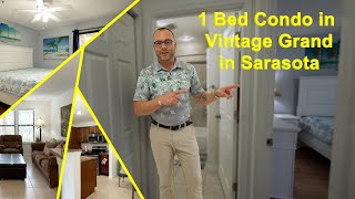 Fresh to market 1 bed condo in Sarasota Florida at Vintage Grand! Is this condo perfect for you?