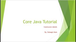 10. Core Java - Constructor with live coding (Bangla Tutorial)