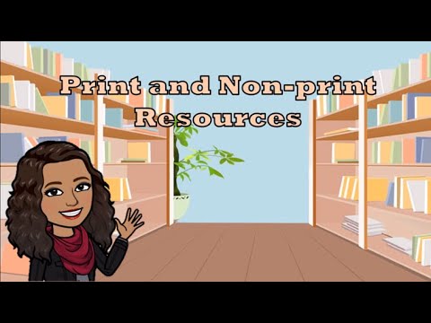 What is non print materials in teaching?