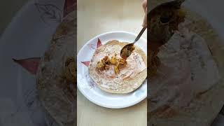 Bachi Hui Sabji se banaye nashta Roti Roll#Shorts #Short video