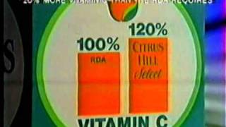 Citrus Hill Orange Juice commercial (1986)