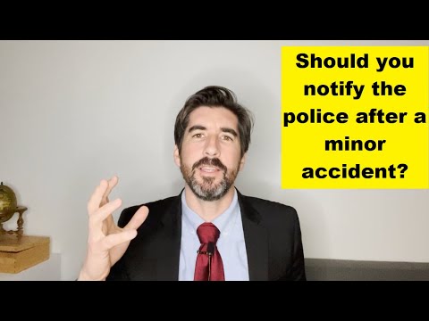 Do you need a police report for a fender bender in California?