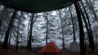 5 Days Fall Camping in Heavy Rain - Magnetawan River