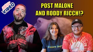 POST MALONE FT. RODDY RICCH - COOPED UP (LYRIC VIDEO) (REACTION!!)